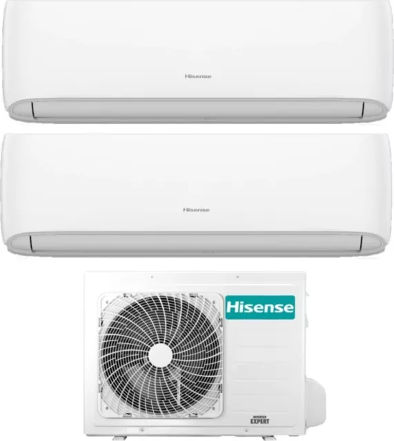 Hisense Climatizzatore Dual Split 7+9  Btu/h WiFi R32 2AMW35U4RGC Hi-Comfort