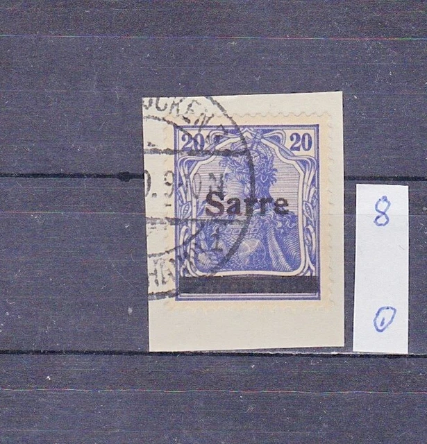 saargebiet bis 1934: Mi. Nr. 8 gestempelt