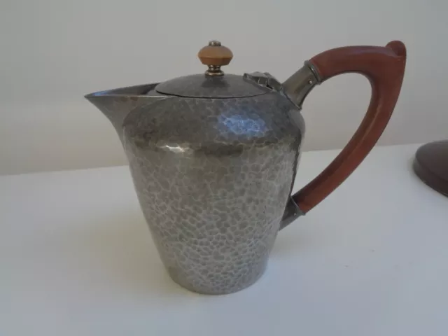 Original Antique Vintage Liberty Tudric Pewter Lidded Jug