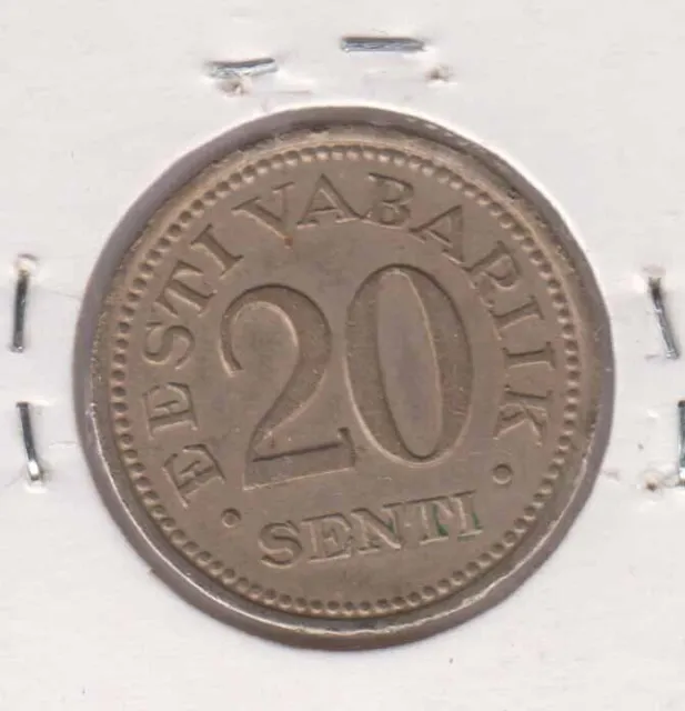ESTONIA 20 Senti 1935 (W439)