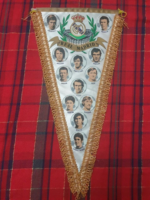 banderín de futbol. real madrid temporada 1997 - Comprar Banderas y