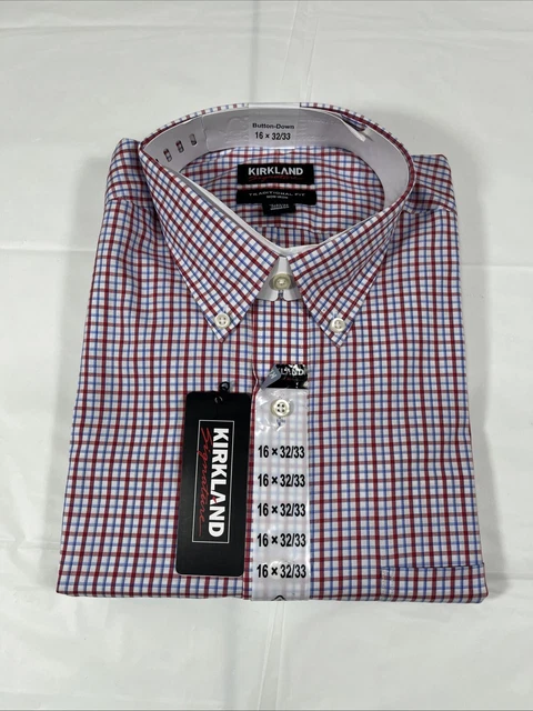 KIRKLAND SIGNATURE TRADITIONAL Fit Mens Dress Shirt WHITE 16 x 34 NEW with tags $21.98 - PicClick KIRKLAND SIGNATURE TRADITIONAL Fit Mens Dress Shirt WHITE 16 x 34 NEW with tags $21.98 - PicClick