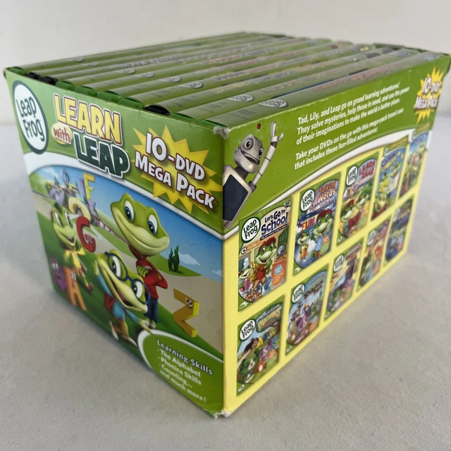 LEAPFROG LEARN WITH Leap 10-DVD Mega Pack 2015 - Complete $55.00