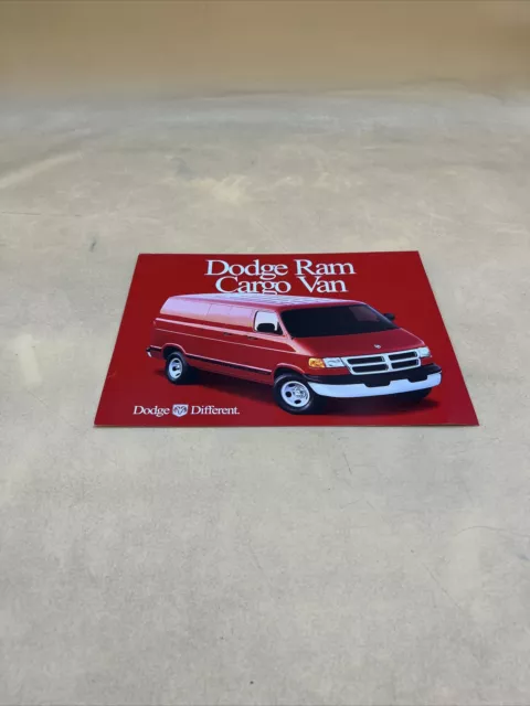 Dodge Ram Cargo Van Dealer Showroom Sales Brochure Sheet Ad Flyer Poster