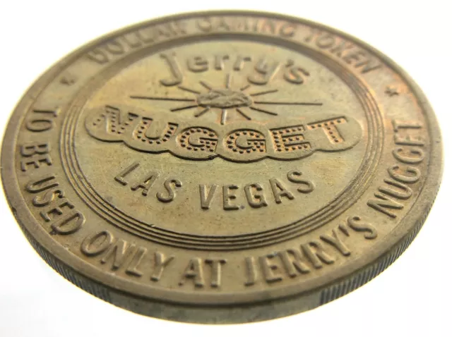 Jerrys Nugget Las Vegas Dollar Gaming Token Casino 1965 P403 2