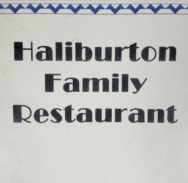 Haliburton Family Restaurant Menu Ontario Cottage Country Defunct Restaurant