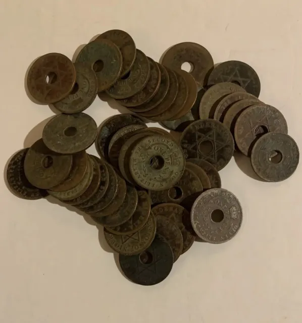 25 Federation Of Nigeria One Penny Coins As Shown From 1959