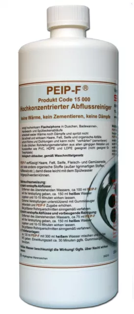 Abflussreiniger Rohrreiniger "Peip-F" 1000ml von Silpat