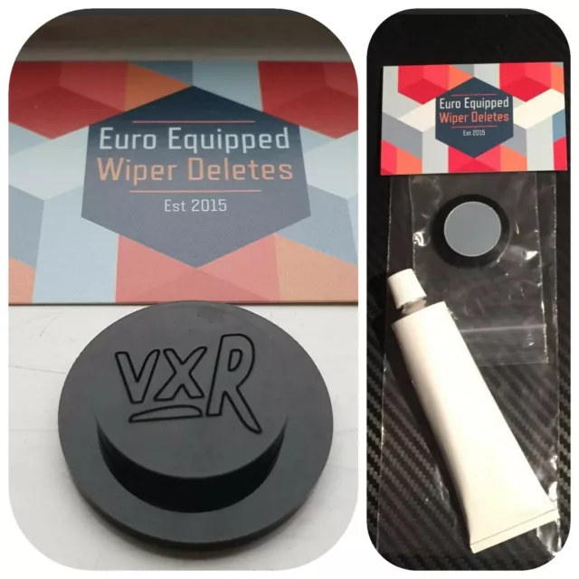 VXR Engraved Glass Effect Wiper Delete Bung Grommet Vauxhall Corsa C D E DE