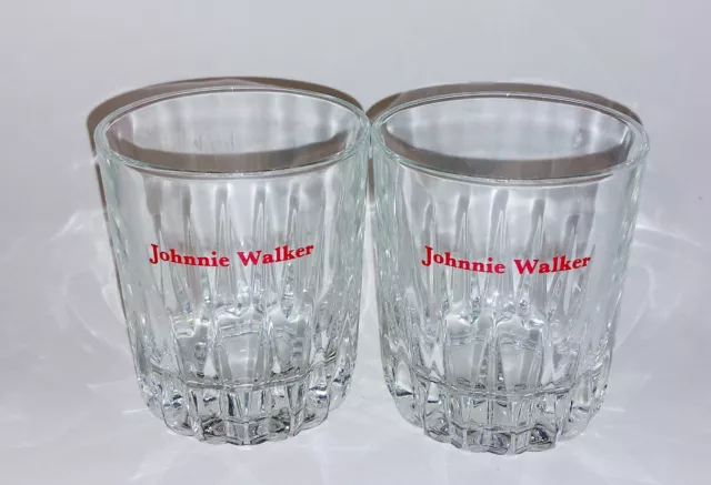 Whisky Glasses Johnnie Walker Tumblers x 2