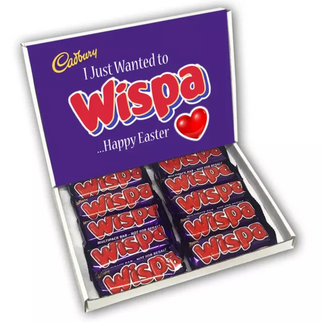 Cadbury Wispa Milk Chocolate Bar Gift Box Present Hamper Birthday Christmas