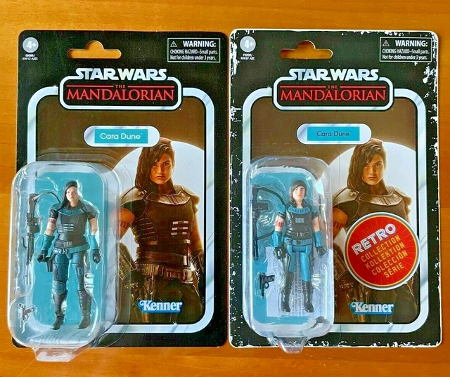 2 Star Wars Black Series Cara Dune Mandalorian Vintage Retro Kenner Hasbro Nuove