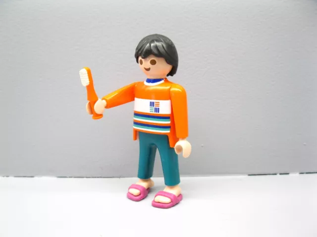 Mann im Schlafanzug mit Zahnbürste Figur City Life Playmobil PF568