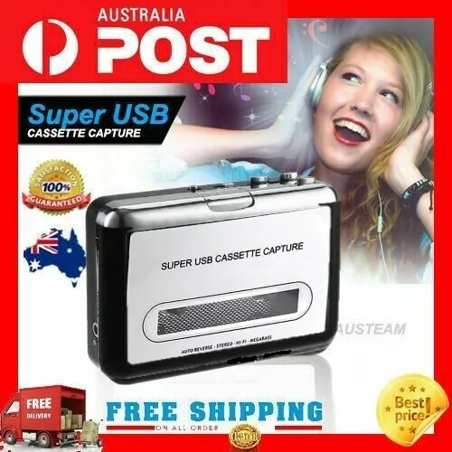 *NEW* Tape to PC Super USB Cassette-to-MP3 Converter Capture Audio Music Player