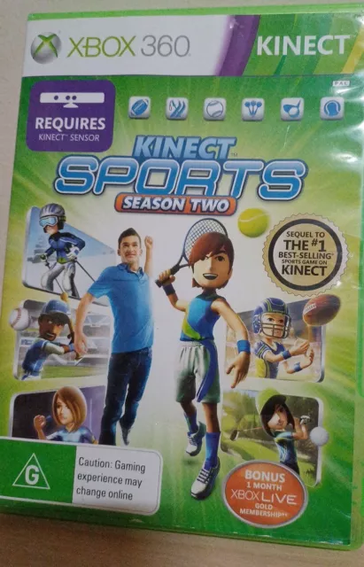 Microsoft XBox 360 Kinect Sports Season Two/Kinect Adventures- 2