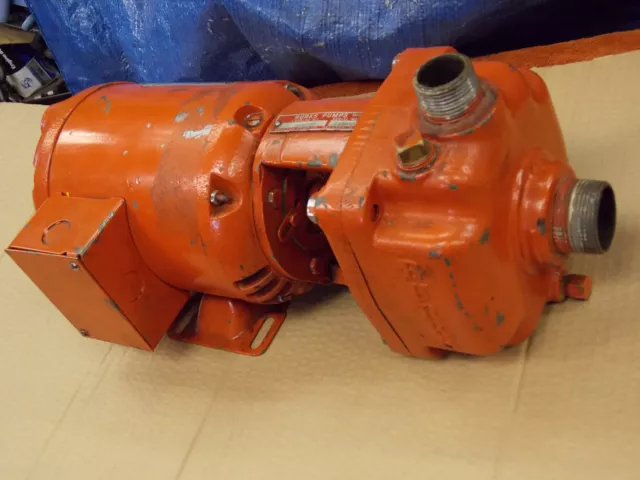 BURKS 1/3 HP CAST IRON Centrifugal  TURBINE PUMP 1" X 1-1/4" 334CS7M 230/460 3Ph