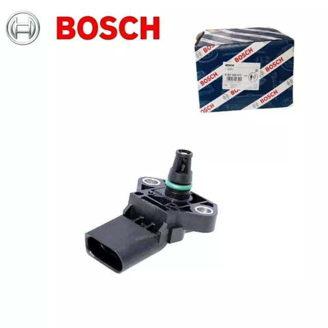 BOSCH Ladedrucksensor für AUDI A1 8X A2 8Z A3 S3 8L/8P A4 B6/B7 8E/8H 0261230266