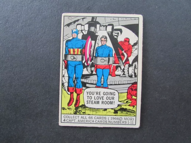 1966 Donruss Marvel Super Heroes You're Going To Love Our Steam Room!