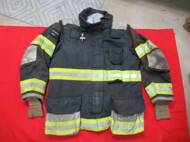 BLACK Lion Janesville 44 X 32 JACKET COAT Firefighter Turnout Bunker Gear TOW