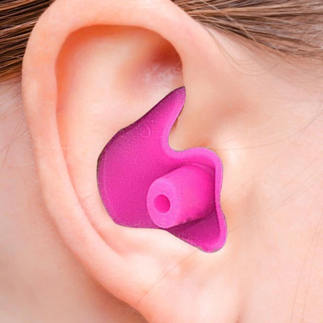 Tappi per le orecchie per nuoto, 1 paio di tappi per le orecchie impermeabili in silicone, vasca da nuoto