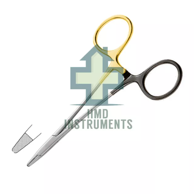 Tungsten Carbide Insert Derf Needle Holder Serrated Tip Stainless Steel