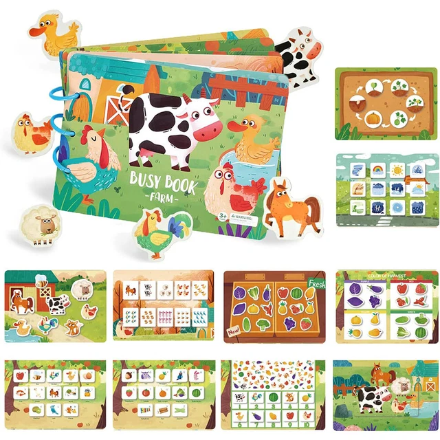 Montessori Quiet Book for Toddlers Montessori Busy Book Preschool Educational UK