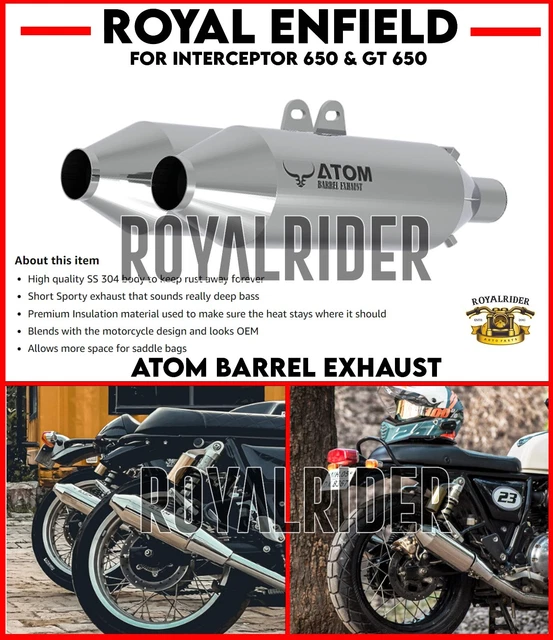 barrel exhaust for royal enfield