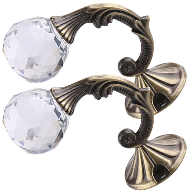 2PCS Retro rideaux Tiebacks European Style Wall Curtain Tieback Holders Fixing