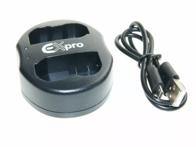 Ex-Pro Sony NP-FH30 50  BC-TRP EZi-Power Dual USB Charger & USB Cable 3