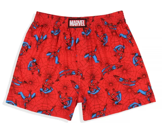 Marvel Men's Spider-Man Retro Character Print Boxers Sleep Shorts Underwear