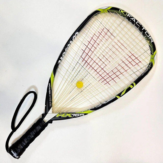 WILSON RACQUETBALL RACQUET (K)Factor RX165, Turbo Tubes, 35/8 (SS