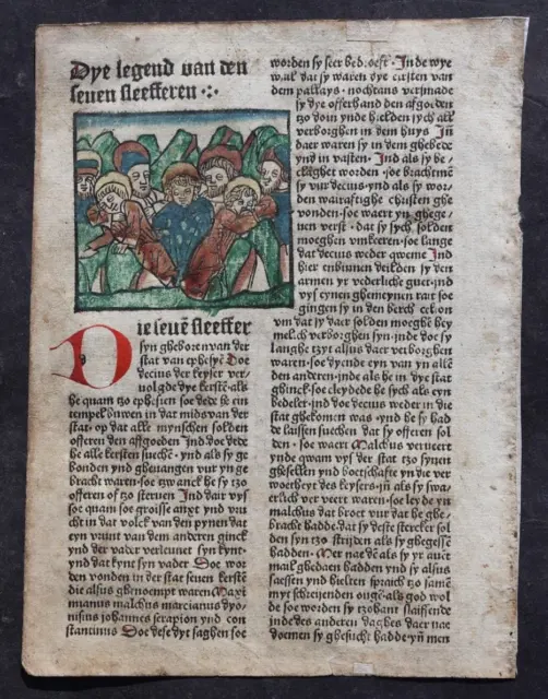Inkunabel,Jacobus De Voragine Legenda Aurea Deutsch,Köln,Von Renchen,1485,Selten