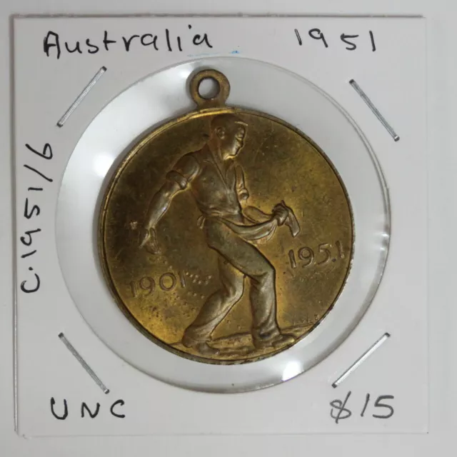 50 years commonwealth of Australia 1951 UNC Medal (ISW171215T51)