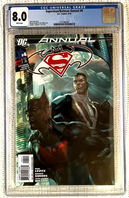🔥💥~DC~SUPERMAN/BATMAN ANNUAL #4~🔥~1st BATMAN BEYOND/McGINNIS~🔥~CGC 8.0~💥🔥