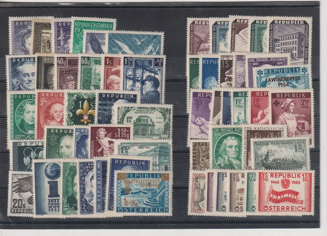 Österreich Lot aus Jahrgang 1950-1955, **