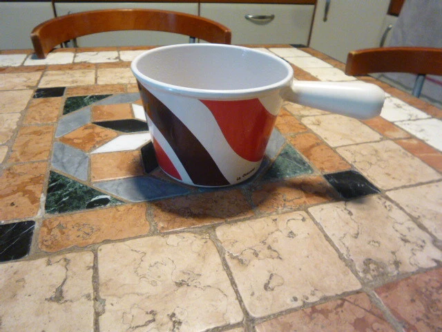 4⚜️Ancien Caquelon à Fondue en Fonte Le Creuset + 6
