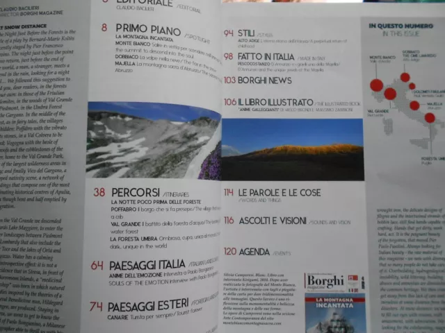 Borghi Magazine 2018 35.Monte Bianco,Dobbiaco,Pescocostanzo,Poffabro,Val Grande 2