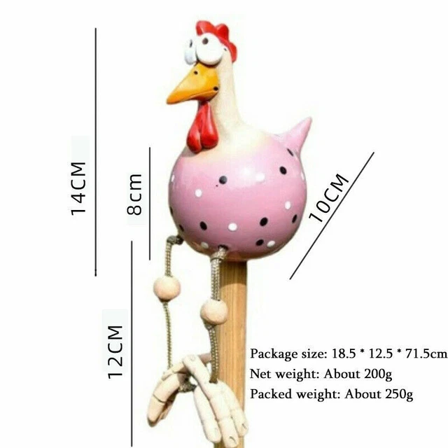 Chicken Garden Statue Chicken Resin Craft Sculpture Ornament Outdoor Decoration 9