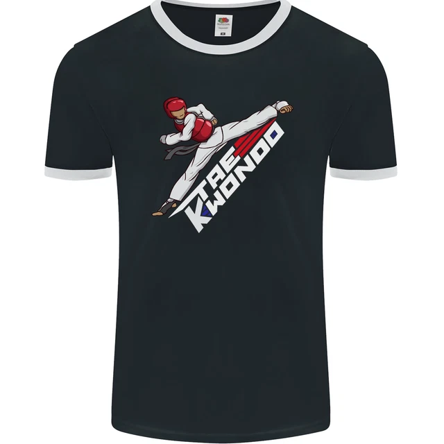 Taekwondo Fighter Mixed Martial Arts MMA Mens Ringer T-Shirt FotL