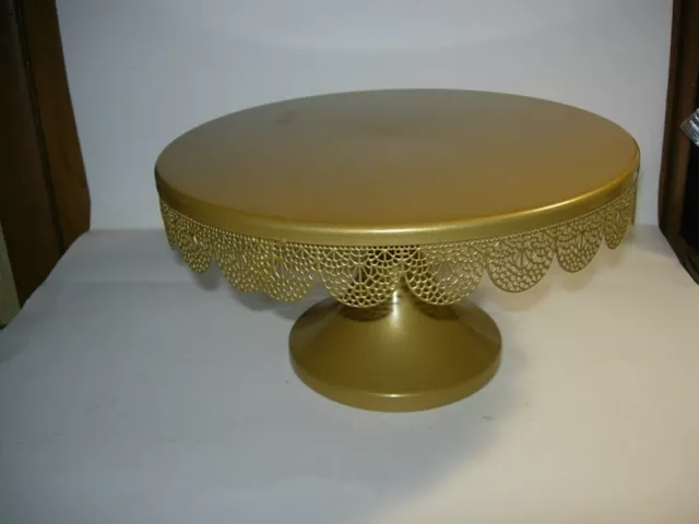 12 inch Round Gold Cake Stand