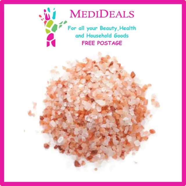 Organic Coarse Pink Himalayan Rock Salt 100g -  Natural Food Grade Table / Bath