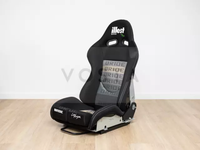 BRIDE LOW MAX illest STRADIA II - Black Gradation Racing Reclinable ADR Seat -XL