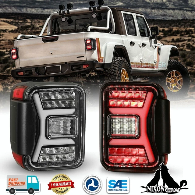 LED TAIL LIGHTS For 20192022 Jeep Gladiator JT Sequential Brake Signal