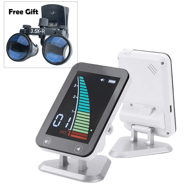 Touch Screen Dental Endo Root Canal Apex Locator Measuring Tool+Free Magnifier