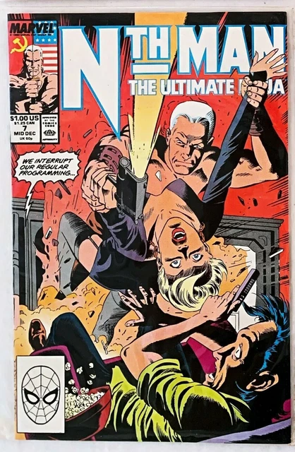 Nth Man The Ultimate Ninja #7 Marvel Comics 1989 Nm-