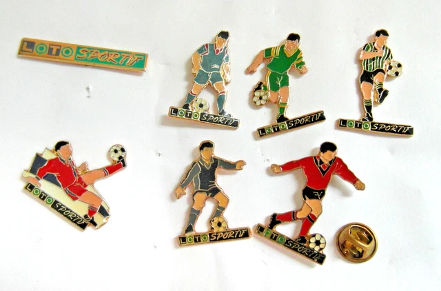 Pins pin football loto sportif jeux hasard collection 7 pins - Collection
