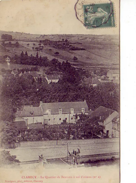 CPA 58 Burgundy NEVRE between Avallon & Varzy CLAMECY Quartier de BEUVRON 1911