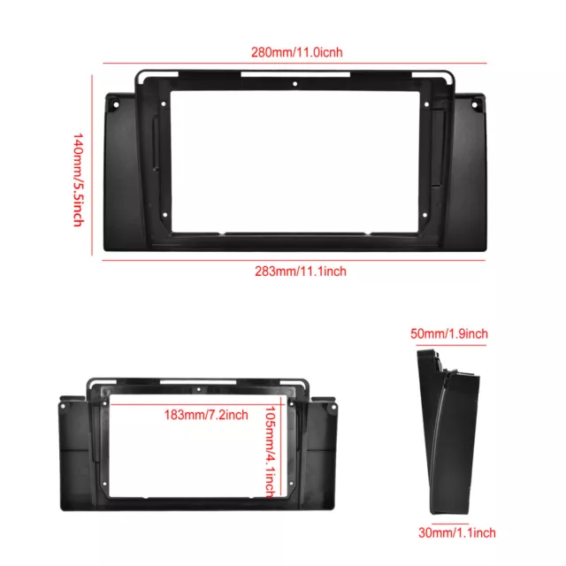 32G Für BMW E39 E53 X5 5er 1999-2005 Autoradio Android 13 GPS Navi WIFI BT RDS 3