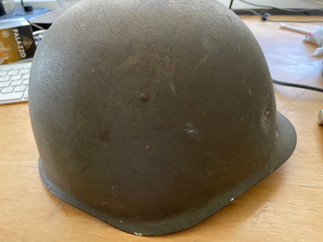 Original sowj. russ. Stahlhelm SSH 39 2. Weltkrieg mit Einschuss Bj. 1940 8