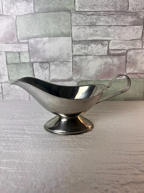 Saucière En Métal Argenté – Style Antique Vintage – Sans Marque